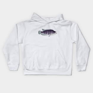 Wolf Cichlid Kids Hoodie